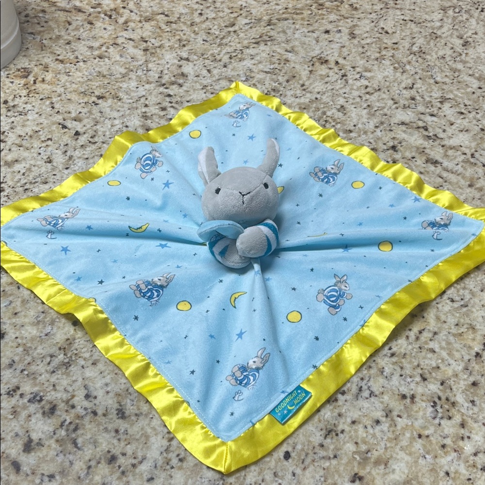 Goodnight Moon Blanket Bunny With Satin Trim